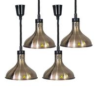 Lampe chauffante commerciale pour aliments, chauffe-plats suspendu à longueur réglable de 60 à 180 cm avec lampe de 250 W pour buffets, restaurants et traiteurs : équipement de chauffage et d’éclair