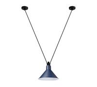 Lampe Gras N323 L Cónica Lámpara Colgante Negro/ Azul