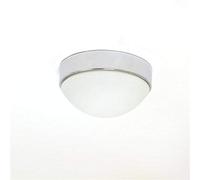 Lampenlux Lámpara LED de techo Aki para iluminación interior con cubierta de cristal (cromo, diámetro de 24 cm)