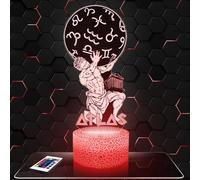 Lampephoto.fr - Lámpara 3D Atlas Mitología Dios Decoración Griega Antigua olimpo, Idea Regalo Hombre Mujer Objeto Atlas Mitología Dios Decoración de Cuarto, Navidad Idea Regalo, Merchandising, Regalo