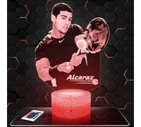 Lampephoto.fr - Lámpara 3D C. Alcaraz Tenis Decoración Roland.G Wimbledon. Idea de Regalo para Hombre Objeto C. Alcaraz Tenis Luz Nocturna Adulto Decoración Cuarto, Regalo Navidad, Merchandising TOP