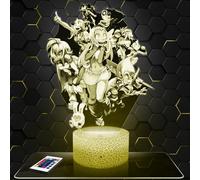 Lampephoto.fr - Lámpara 3D Dof us Decoración Habitación Niño Gaming Gamer Juegos Video Idea Regalo Dof us, Idea Decoración Luz Tenue Noche, Idea de Regalo original para Adolescentes, Merchandising TOP