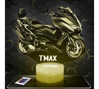 Lampephoto.fr - Lámpara 3D Moto/Scooter Tmax y Decoración Motociclista, Idea Regalo Hombre Objeto Moto/Scooter Tmax y Lámpara de Noche Adulto Decoración Cuarto, Idea Regalo Navidad Hombre Original
