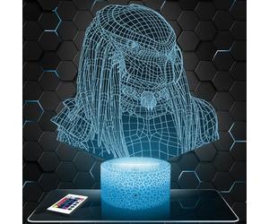 Lampephoto.fr - Lámpara 3D Película de Ciencia FicciónLuz Nocturna Táctil Led Ilusión 3D, Idea de Regalo para Niños y Niñas, Navidad, Lámpara de Mesilla de Noche para Niños o Adultos, Merchandising
