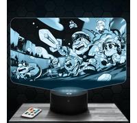 Lampephoto.fr - Lámpara 3D S. Busters, Videojuegos Regalo Geek Hombre, Gamer, Luz Nocturna Táctil Led, Efecto Holograma 3D, Idea Regalo Navidad Cumpleaños Hombre Mujer, Objeto decoración habitación