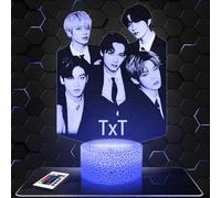 Lampephoto.fr - Lámpara 3D Txt Decoración Cuarto Chica Lámpara 3D Txt Objeto K-Pop Corea Pop Coreana Idea de Regalo Luz Suave Luz Nocturna Decoración de Escritorio, Regalo Navidad TOP