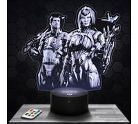 Lampephoto.fr - Lámpara 3D War frame 1999, Videojuegos Regalo Geek Hombre, Gamer, Luz Nocturna Táctil Led, Idea Regalo Navidad Cumpleaños Hombre Mujer, Objeto decoración habitación