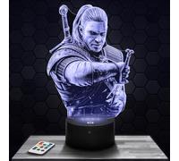 Lampephoto.fr - Lámpara 3D Wit cher G Decoración para Dormitorio Oficina Juegos Gamer Videojuegos Luz Nocturna Idea de Regalo para Niños y Adolescentes Luz Tenue, Merchandising TOP