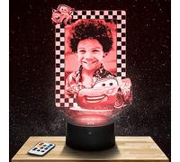Lampephoto.fr - luz nocturna personalizada Cars para niño, decoración para la habitación del niño, regalo de cumpleaños para niño pequeño, regalo de luz de noche personalizado