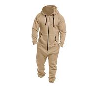 Lampo - Ropa con estampado de otoño e invierno, informal, con capucha e impresión con cremallera, calcetín térmico de invierno, Caqui., S