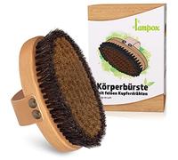 lampox Cepillo corporal con finos alambres de cobre, cepillo de cobre, cepillo seco, cepillo de baño, cepillo energético con cobre, cepillo de espalda, drenaje linfático, exfoliación corporal, masaje