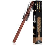 lampox Cepillo redondo para barba para hombre, cepillo para el pelo corto (S)