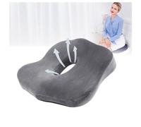 LAMPPE Sciatica Pillow for Sitting, Tailbone Pillow Washable Ergonomic, Best Seat Cushion for Long Sitting for Hip,Tailbone,Coccyx,Sciatica,AGrey