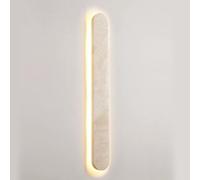 Lamps & Sconces Vintage Long Strip Natural Travertine Stone Lamp Japanese WABI-sabi Style Indoor Lighting Fixtures for Bedroom Hallway Bathroom Bedside Wall De