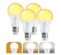 Lamptobe 9W Bombilla LED E27, Paquete de 4 Bombillas E27 A60 con Temperaturas de Color Seleccionables de 2700K/4000K/6000K,No Regulable,800 Lúmenes,Perfecta para Lámparas e Iluminación Doméstica