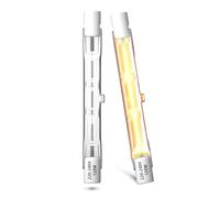 Lamptobe Bombilla Halógena 78mm R7S 120W Lineal R7S, Regulable J78 Halógena 230V Blanco Cálido 2800K Adecuado para Lámparas de Paisaje, 2 Unidades