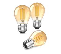 Lamptobe Bombilla LED E27 Luz Calida 2200K, 2.5W Vintage Filamento LED E27 Equivalente a 20W, G45 Bombilla Decorativa Retro para Lámparas de Noche y Lámparas de Escritorio (No Regulable, 3 Unidades