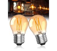 Lamptobe Bombilla LED E27 Luz Calida 2700K, 4W Bombilla Vintage E27, Bombilla LED E27 para Iluminación Retro en el Hotel Café House Bar, Pack de 2