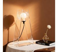 Lamptobe Lámpara de Mesa Minimalista de Esfera de Vidrio, Lámpara de Mesita de Noche Moderna con Luz Cálida para Dormitorio y Salón - Regalo de Inauguración para Nueva Casa, Navidad