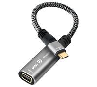 Lamroyce Adaptador 4K USB C a Mini DisplayPort, USB tipo C macho (fuente) a Mini DP hembra (pantalla) conector 4K a 60Hz para iPhone 16 Series, MacBook Pro, Air, iPad Pro