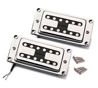 LAMSAM Humbucker - Juego de pastillas de cerámica con imán de cerámica de alto rendimiento, compatible con guitarra eléctrica Gibson Les Paul Style de 6 cuerdas, reemplazo de pastilla de cuello de