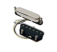 LAMSAM Juego de pastillas para guitarras de 6 cuerdas, recogidas de bobina única con 5 imanes Alnico, puente y cuello como construcción tele o reemplazos, tono rico súper sensible, cromado