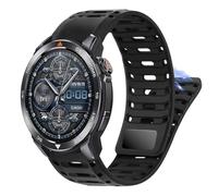 Lamshaw 【2025 Nuevo】 Correa Compatible con Mibro SmartWatch - Banda de Silicona Deportiva Antisudor, Transpirable y Ajustable para Mibro GS Pro2/Mibro GS Active2 Smartwatch (Negro)