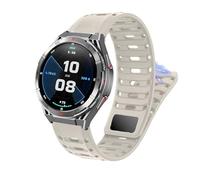 Lamshaw 【2025 Nuevo】 Correa Compatible con OUKITEL SmartWatch - Banda de Silicona Deportiva Antisudor, Transpirable y Ajustable para OUKITEL BT12/BT10/BT50/BT20/BT80/BT101/BT2/BT103 (Blanco)