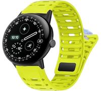 Lamshaw 【2025 Nuevo Diseño】 Cinta de silicona suave para deportes, compatible con Google Pixel Watch 4 45mm y Pixel Watch 3 (Verde)