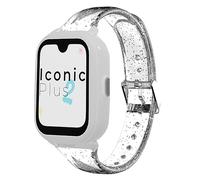 Lamshaw 20mm Correas de Compatible con SaveFamily Iconic Plus 2/ SaveFamily Senior/SaveFamily SaveWatch Plus 4G Correas- Cintas de Silicona Suave Transparente (Transparencia)