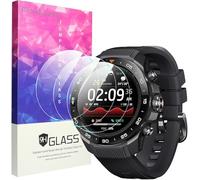 Lamshaw 3 Piezas Protector de Pantalla de Vidrio Templado para Mibro GS Explorer S Reloj Inteligente Outdoor 1.32" con Dureza 9H,Antiarañazos,Cubre Toda la Pantalla (3Piezas)
