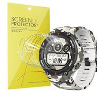 Lamshaw 6 Piezas Protector de Pantalla para Amazfit T-Rex Smartwatch 1,3 Pulgadas,Resistencia a los arañazos,Sin Burbujas,HDT ransparente (6Piezas)