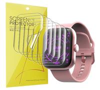 Lamshaw 6 Piezas Protector de pantalla para Vieta Pro Smartwatch Beat 7S 1,61 Pulgadas Protectora Película,Película HD Suave TPU láminas Protectora,Anti-Arañazos,Sin Burbujas (6Piezas)