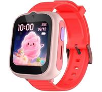 Lamshaw Brazalete de 18mm compatible con TCL MOVETIME MT48 - 4G-Smartwatch, correa de reloj de silicona para niños - Repuesto para Smartwatch TCL (Rojo)