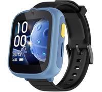 Lamshaw Brazalete de 18mm compatible con TCL MOVETIME MT48 - 4G-Smartwatch, correa de reloj de silicona para niños - Repuesto para Smartwatch TCL (Negro)