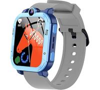 Lamshaw Brazalete de 20mm compatible con Blackview Z20 Smartwatch, correa de reloj de silicona para niños - Repuesto para Smartwatch Blackview Z20 (Gris)