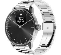 Lamshaw Brazalete de acero inoxidable 18-20mm compatible con Withings ScanWatch 2 42mm, Horizon, Steel HR 40mm/HR Sport, ScanWatch 38mm/Light, Move, Move ECG, Steel. (Plateado, 18mm)