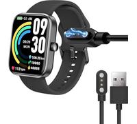 Lamshaw Cargador magnético compatible con TOZO S7 Reloj Inteligente Cable cargador magnético para SmartWatch USB compatible con TOZO S3, S4, S5, S6, S7 Smart Watch (Negro)