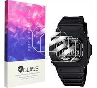 Lamshaw Casio GW-M5610U Reloj de Hombres Protector de pantalla, [3 Pack] 9H película protectora de pantalla de vidrio templcompatible para Ca-sio GW-M5610, GWM5610 (3Piezas)