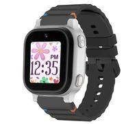 Lamshaw Compatible con correas de reloj AT&T AmiGo Jr, correa de repuesto ajustable de silicona tejida compatible con reloj amiGo Jr (negro)