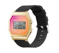Lamshaw Compatible con Ice-Watch ICE Digit Retro Sunset Pulsera, Banda de Tejido de Reemplazo Ajustable Correa Reemplazo con Accesorios Compatible con ICE Digit Retro Sunset, 18 mm, Nailon, No es una