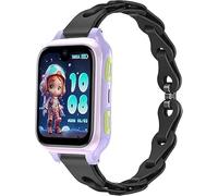 Lamshaw Compatible LAGENIO Reloj Inteligente16mm correa,correa de reemplazo hueco de silicona elástica de liberación rápida,compatible LAGENIO K9 Kid Smartwatch 1,78 Pulgadas (Negro)