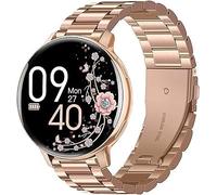 Lamshaw Correa Compatible con AIMIUVEI/NAIXUES/HASAKEI/SLOKSFil/tuercas S53 Reloj Inteligente Mujer 1.39 Pulgadas -Banda de Acero Inoxidable,Mecanismo de Liberación Rápida (Oro rosa)