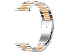 Lamshaw Correa Compatible con HONOR Choice Watch 2i-Banda de Acero Inoxidable,Mecanismo de Liberación Rápida (Oro rosa&Plateado)
