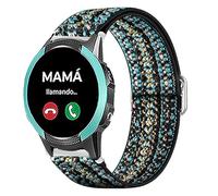 Lamshaw Correa Compatible con SaveFamily Smartwatch 18mm - Nylon Elástico Ajustable para SaveFamily Slim 4G/SaveFamily Enjoy- Banda Deportiva de Repuesto (Cielo azul bohemio)