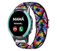 Lamshaw Correa Compatible con SaveFamily Smartwatch 18mm - Nylon Elástico Ajustable para SaveFamily Slim 4G/SaveFamily Enjoy- Banda Deportiva de Repuesto (bohemio)