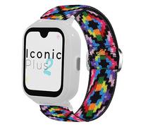 Lamshaw Correa Compatible con SaveFamily Smartwatch - Nylon Elástico Ajustable para SaveFamily Iconic Plus 2/Senior/SaveWatch Plus 4G - Banda Deportiva de Repuesto (bohemio)