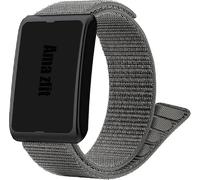 Lamshaw Correa de Nylon en Bucle Compatible con Amazfit Reloj Inteligente- Brazalete Ultra Ligero, Secado Rápido, Lavable - para Amazfit Helio Strap y Smart Band Fitness Tracker (Gris)