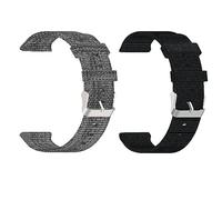 Lamshaw Correa de Repuesto Compatible con SaveFamily Slim 4G/Enjoy - Cinturón Ajustable de Nylon Transpirable para Hombre y Mujer - Reemplazo para Reloj SaveFamily (Negro+Gris)