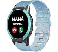 Lamshaw Correa de Repuesto Compatible con SaveFamily Slim 4G/Enjoy - Cinturón Ajustable de Nylon Transpirable para Hombre y Mujer - Reemplazo para Reloj SaveFamily (Azul)